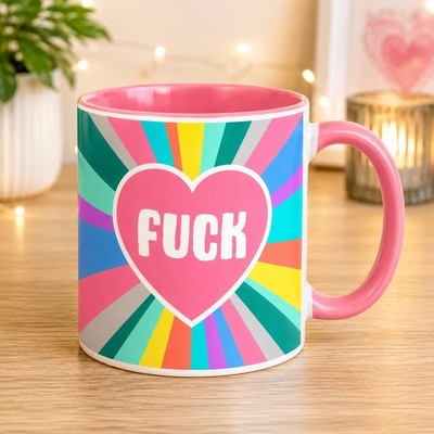 Bunter F ** K Kaffeebecher Teebecher Neuheit 11 Unzen Tasse 