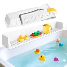 Splash Guard Bathtub Kids Silicone Bathtub Splash Guard W/ 11 Suction Cups New