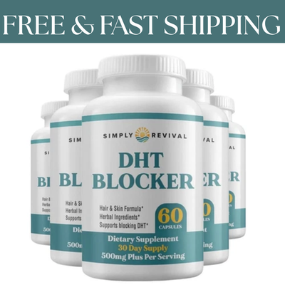 #ad 5 Pack Simply Revival DHT Blocker Promote Healthy Hair Growth 300 Capsules $49.99