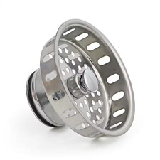 3-1/2 In. Strainer Basket Replacement for Kitchen Sink Drains Stainless Steel wi