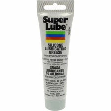Super Lube 92003 Silicone Lubricating Grease with PTFE, 3 oz Tube, Translucen...