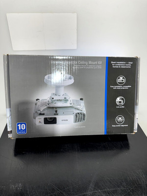 EPSON Universal Projector Ceiling Mount Kit ELPMBPJG V12H808001 Open Box