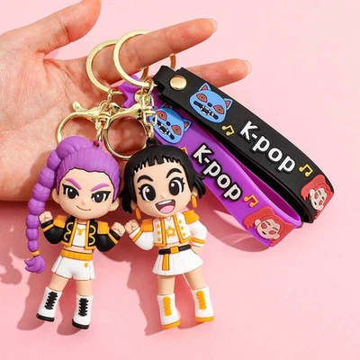 BLOCKTOYZ KPOP Demon Hunters Tiger Keychain – Cute PVC Figure Harajuku Style Key Ring Kids