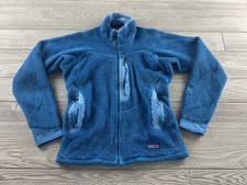 Patagonia Fleece Jacket Women Blue Fuzzy Soft...