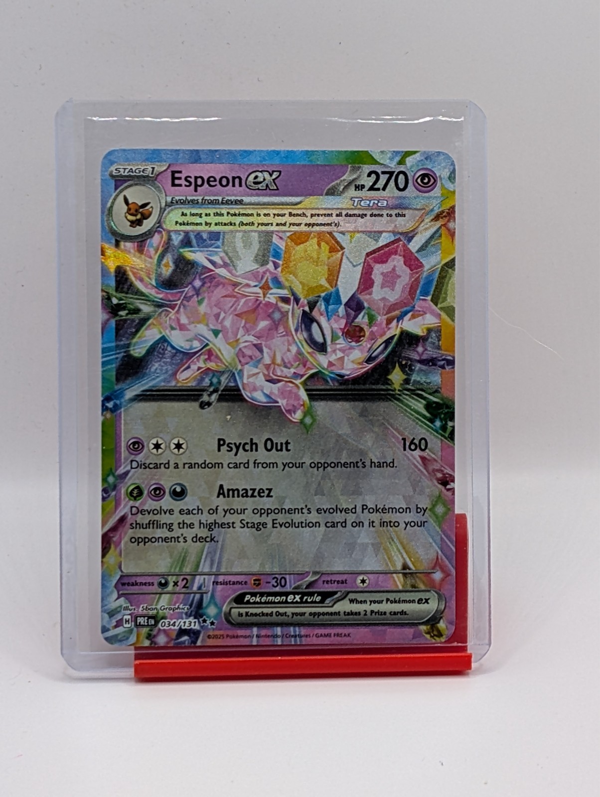 Espeon ex #34 Pokemon Prismatic Evolutions 