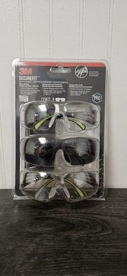 3M SecureFit Safety Eyewear 3 pack 