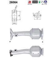 AS Katalysator Kat Passend FüR Mitsubishi ASX Ga_W_ Benzin 26064 Euro 6