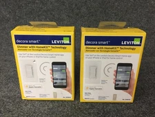 Leviton Decora Smart R01-DH6HD-1RZ Dimmer Switch with HomeKit Technology x2