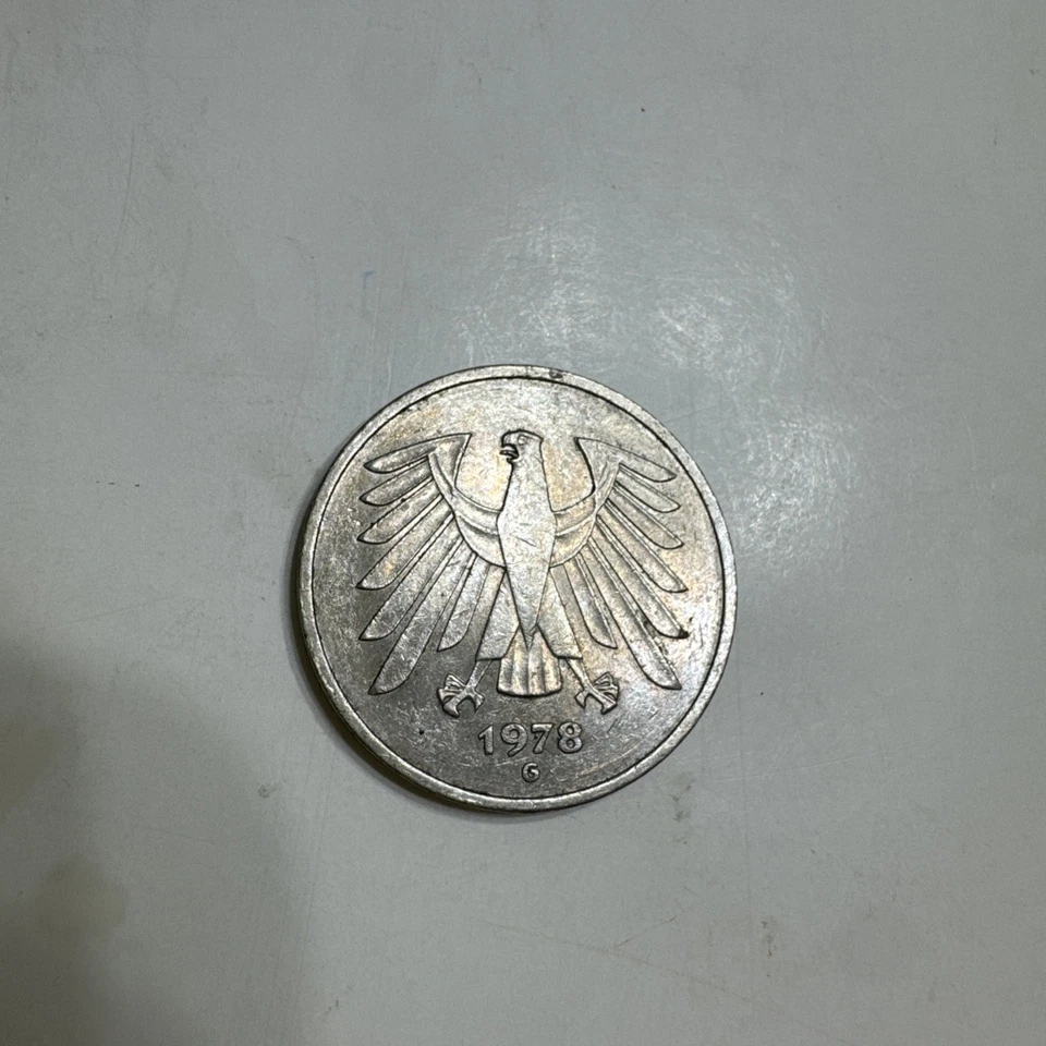 1978 Germany 5 Mark Coin, Sold as is - Image 3 of 4