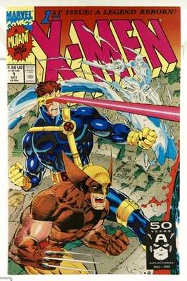 X-Men #1 1991 Marvel Comics VF/NM Comic Book Wolverine Cyclops Cover Red