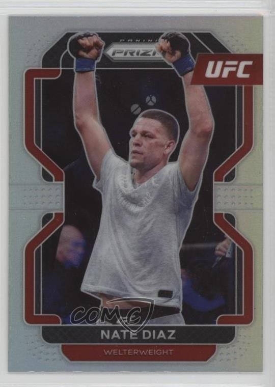 2022 Panini Prizm UFC Silver Prizm Nate Diaz #150 10yu