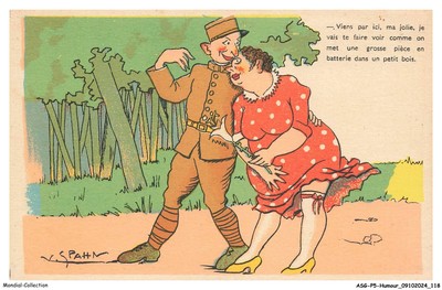 ASGP5-0320-HUMOR - COME HERE - MY PRETTY ONE - I'LL MAKE YOU LOOK LIKE WE