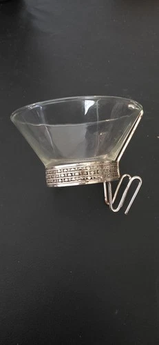 Anchor Hocking MCM Chip Dip & Clip Bowl Replacement Dip Bowl And Bracket
