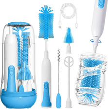 Electric Bottle Brush Cleaner, Portable Rechargeable Baby Bottle Cleaner Kit for
