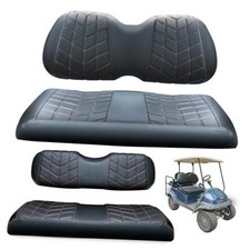 4PCS Golf Cart Seat Covers Kit, Front and Rear Seat Fits Club Car Precedent