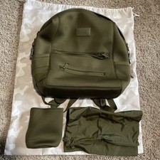 Dagne Dover Indi Neoprene Diaper Backpack Medium Dark Moss Deep Olive Green