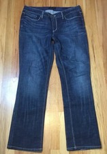 Seven 7 Women  s Blue Straight Leg Denim Jeans, Size 14 Mid-rise, Classic Pocket