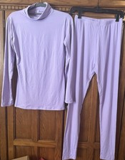 Women's Thermal Underwear Turtleneck Base Layer Cold Weather Pants Sets S