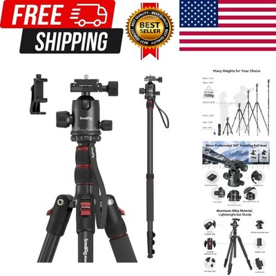 Camera Tripod, 71'' Foldable Aluminum Tripod/Monopod, 360°Ball Head Detachable...