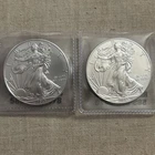 2012 American Silver Eagle 1 Troy Oz .999 Fine Silver Lot Of 2 🔥