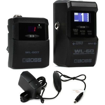Boss WL-60 Guitar Wireless System and Power Supply