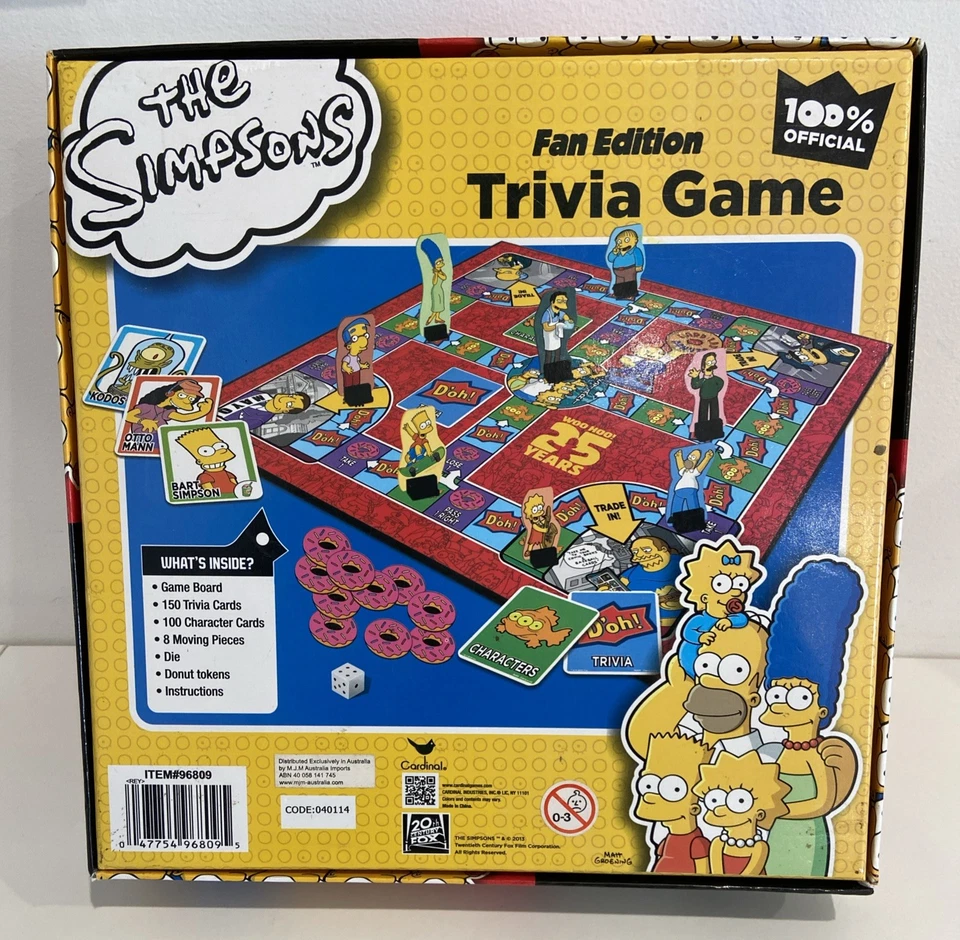 The Simpsons Trivia Game Fan Edition 25 Years 2013 | INCOMPLETE - Image 3 of 4