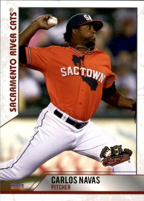2019 Sacramento River Cats Choice #13 Carlos Navas Venezuela VZ NM Baseball Card