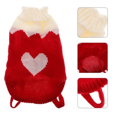 Katzenkostüm Valentinstag-katzenpullover Hundekleidung Kleines Hundeoutfit