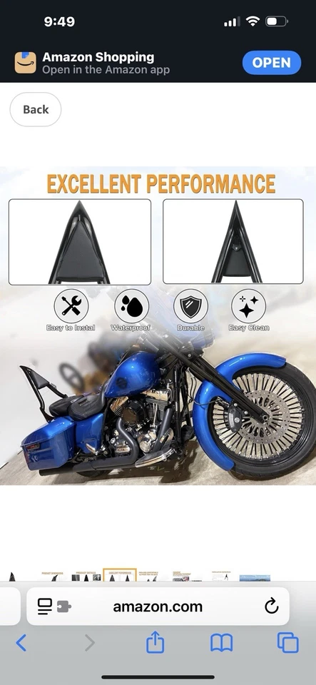 "Respaldo de pasajero desmontable Sissy Bar 26"" compatible con Harley Davidson" Foto 4 de 4