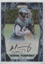 2017 Panini Prizm Rookie Auto Camo Prizm 7/25 Donnel Pumphrey #RA-DP Auto p6d