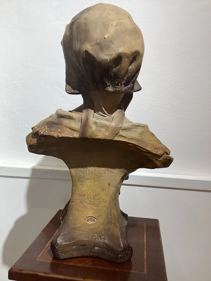 Statue Art Nouveau Buste Femme Citti - Photo 3/4