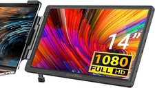 Dual Laptop Screen Extender 14'',Portable Monitor, FHD 1080P, Mac Wins Android