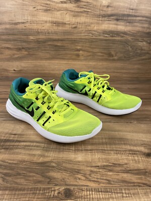 NIKE 844591-700 LUNARSTELOS VOLT/RIO LACE-UP RUNNING SHOES 