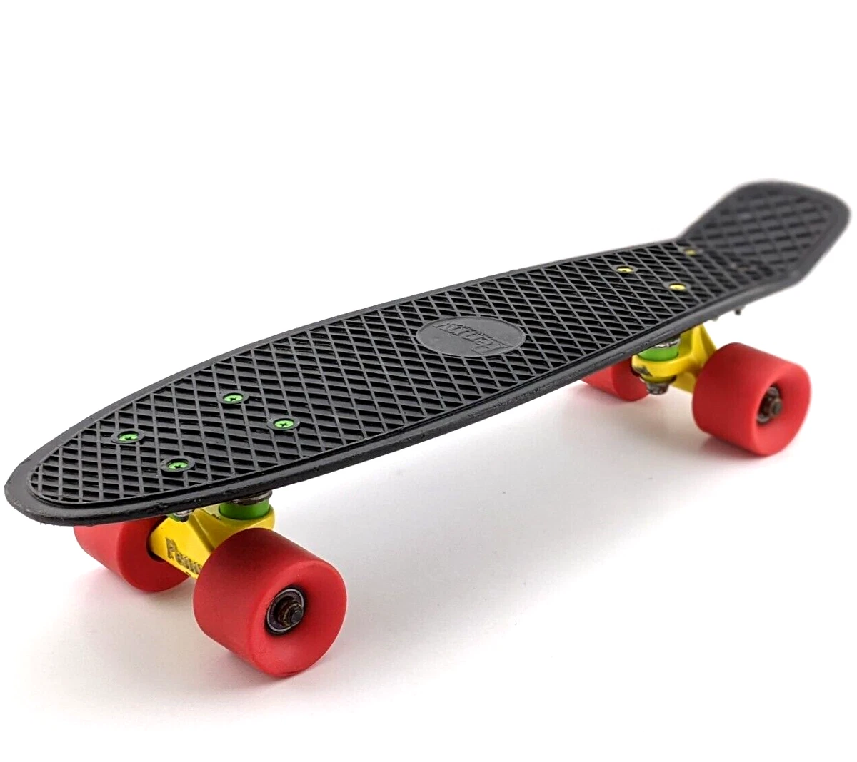 Penny Skateboard 22&#034; Black Deck Red Wheels Trucks eBay