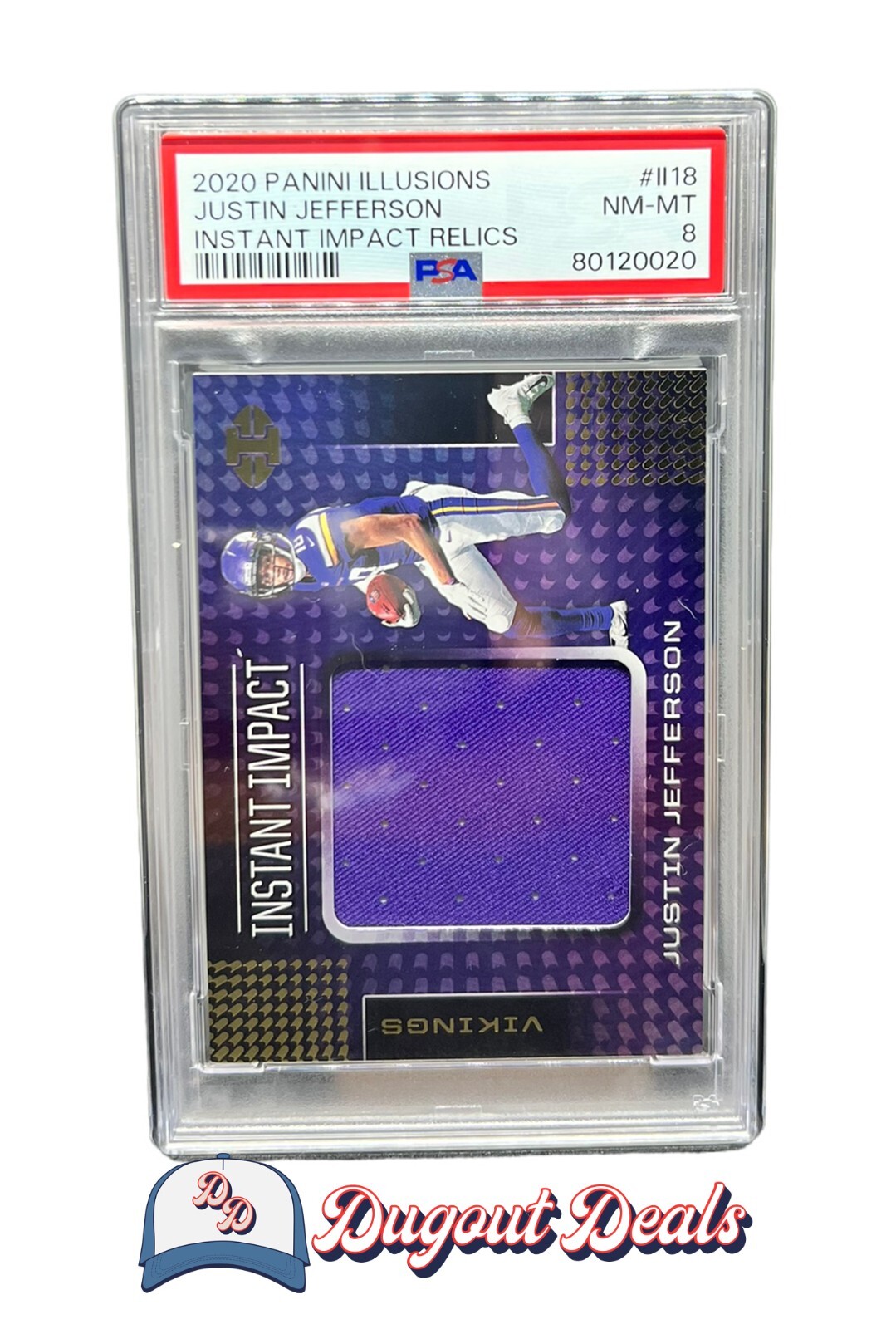 2020 Panini Illusions Justin Jefferson RC #II18 Instant Impact Memorable Rookie Card