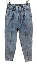 Vintage Jordache Denim Acid Wash High Waist Rise Mom Jeans 28 x 29