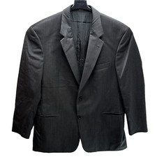 HUGO BOSS Blazer Jacket Mens 46R Gray Galilei Virgin Wool 2 Button Sport Coat