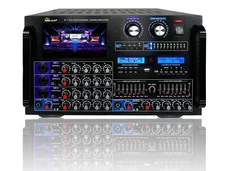 IDOLmain IP-7500 8000W Pro Karaoke Digital Mixing Amplifier 7" Screen Equalizer