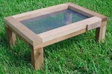 Cedar Ground Bird Feeder, 15", Feeding Screen, Bird Houses by Mark, Made in USA