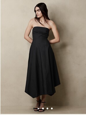 Banana Republic Asymmetrical Hem Mid Dress/Strapless | eBay