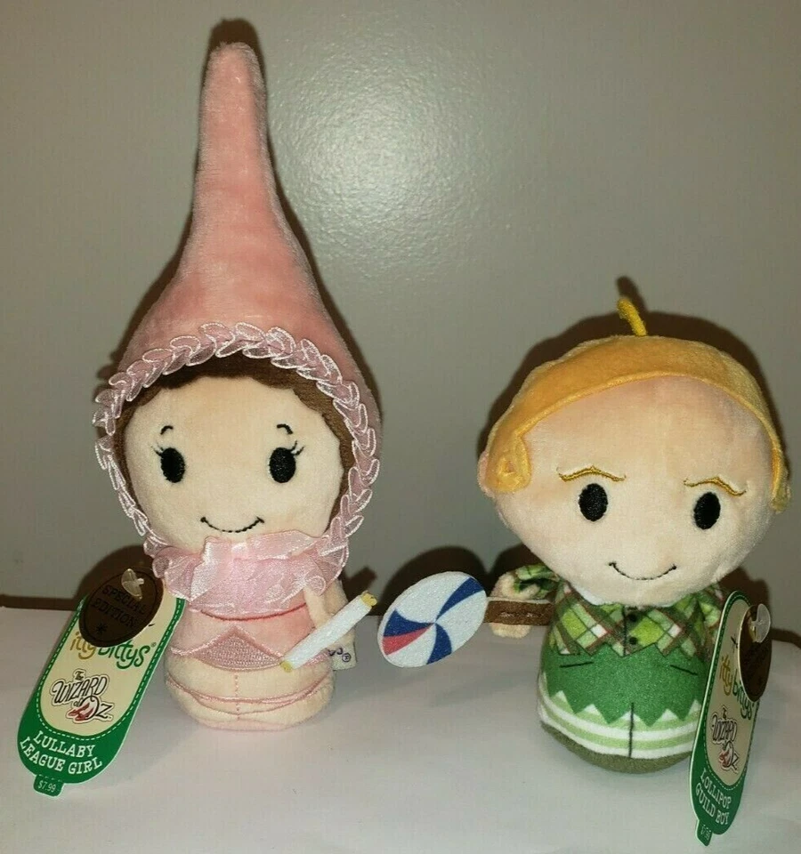 Hallmark Itty Bittys Lullaby League Girl Lollipop Guild Boy The Wizard of Oz NWT - Image 2 of 4