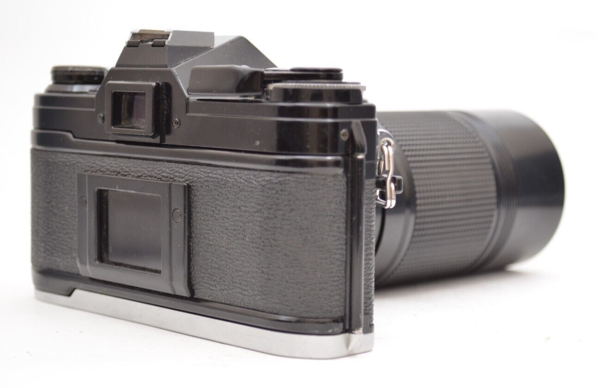 Top Mint】Canon AE-1 Black SLR Camera New FD 70-150mm f/4.5 Top Mint】Canon AE-1 Black SLR Camera New FD 70-150mm f/4.5