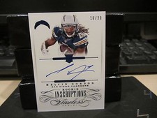 Panini Flawless Blue Rookie On Card Autograph Chargers Melvin Gordon 16/20  2015