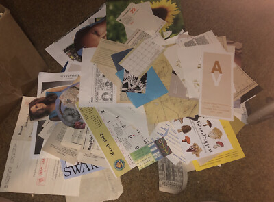 Lot#6110 Cool Stuff Unique Book  Ephemera Collage Junk Exact Items Over 127 It