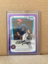 Adrian Sanchez 2011 1st Bowman Chrome Purple /799 BCP149