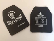 Body Armor | Bullet Proof Plates | Inserts | Level 3+ III Pair  10x12 Steel