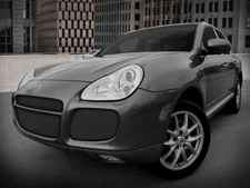 4pc Black Mesh Grille Grill for Porsche Cayenne Turbo 2003 2004 2005 2006