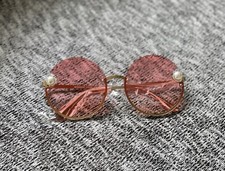 Vintage Sunglasses With Pearl Detail