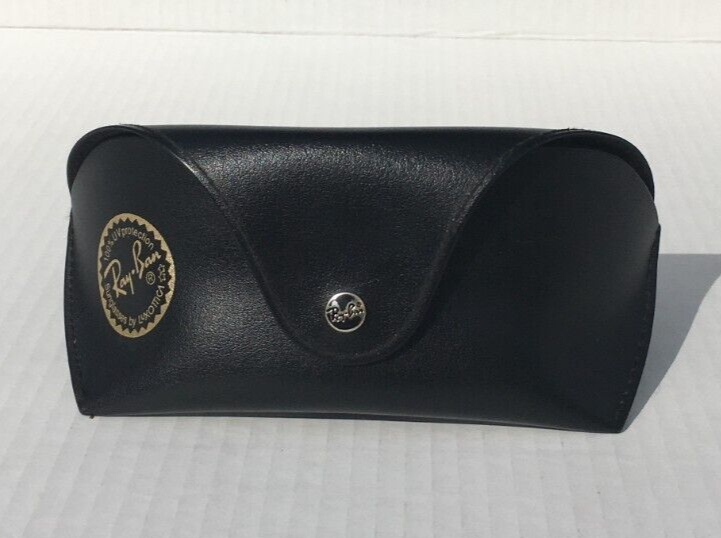 RAY BAN 100% UV PROTECTION SUNGLASSES BY LUXOTTICA CASE BLACK CASE