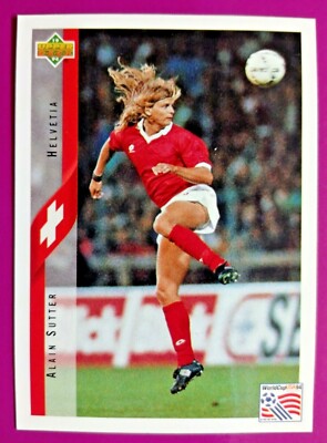 SUTTER,SWITZERLAND-N.105-WORLD CUP USA 94 COLLECTIBLE CARD BY UPPER D.E.C.K.